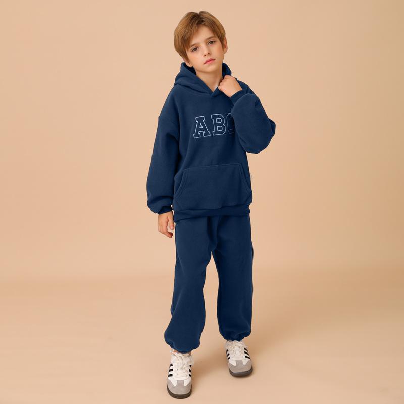 Vêtements de sport d'extérieur pour enfants shaker sweat à capuche imprimé ABC enfants garçons et filles automne survêtement décontracté