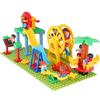 Big Building Blocks Compatible Slide Swing Seesaw Park Playground Series Large Bricks Children Educational Creative Toy Kid Gift