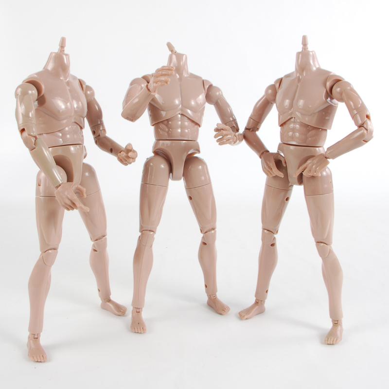 1 Piece 1/6 Boy Body Normal Tan Skin Mannequin Model 31cm Height Male Body Strong Humanoid Doll Man Doll's Accessories Gift Toys