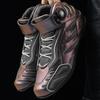 JAHSEH Motorcycle Boots Adults Motorbike Riding Shoes Breathable Biker Boots Men Women Anti-Slip Motocross Rider Riding Shoes