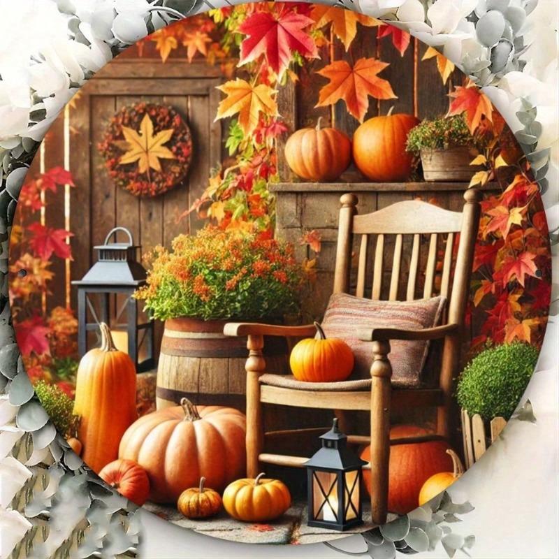 

Halloween Metal Poster Sign, Spooky Wall Decor