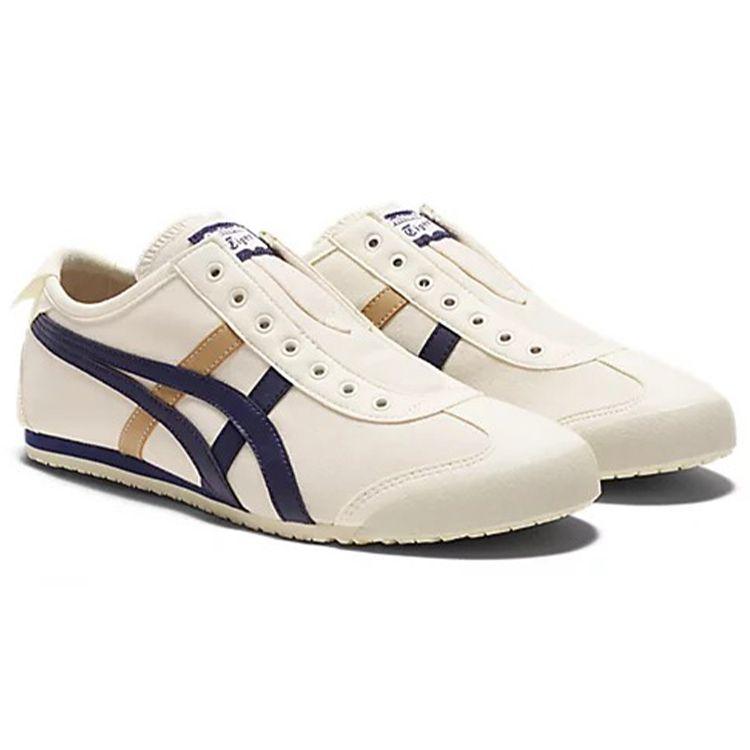 Onitsuka Tiger Mexico 66 Slip On Unisex Beige Peacoat Tan 1183A360-116