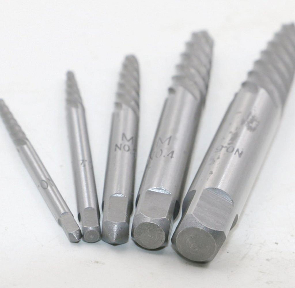 Broken Screw Hand Tool for Dedicated Screw Head Pullers 5-Piece Remover, Carpenters,