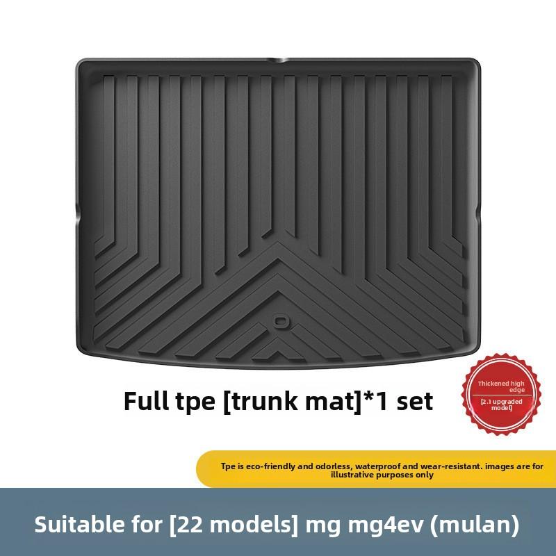 

for MG 4 MG4 EV 2022 2023 2024 Car Floor Mats Trunk Pad TPE 3D Foot Pad All Weather Auto Accessories Black