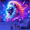 Glowing Cat Themed Tapestries Uv Reaction Tapestry Background Decoration Wall Hanging Bedroom Party Decoration