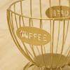 Luxury Retro Fruit Basket, Metal Wire Bowl for Dining Table, Cup Shaped Tabletop Storage,