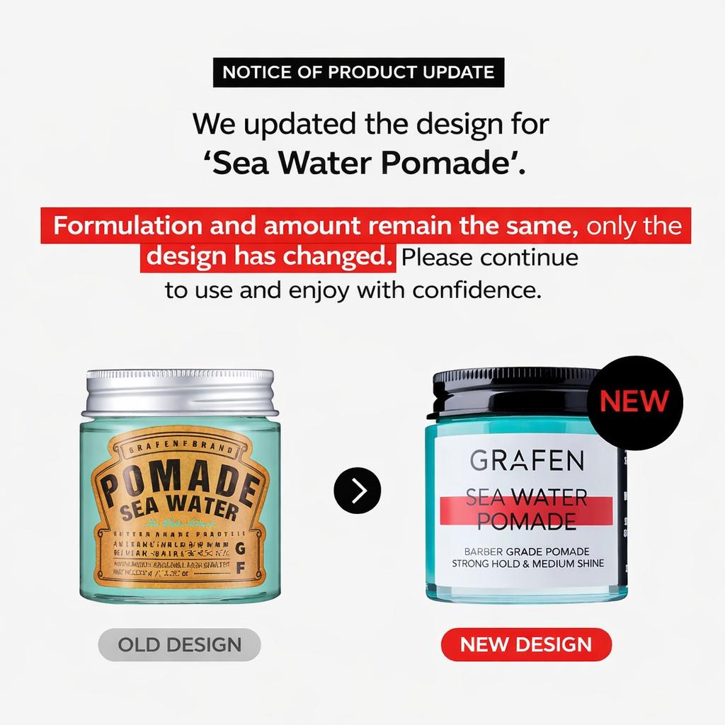 Grafen Seawater Pomade Hair Wax, 100g, 1 piece
