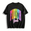 Fourth Grade Colorful Letter Print Casual Top For Kids Adults Pure Cotton T-shirt