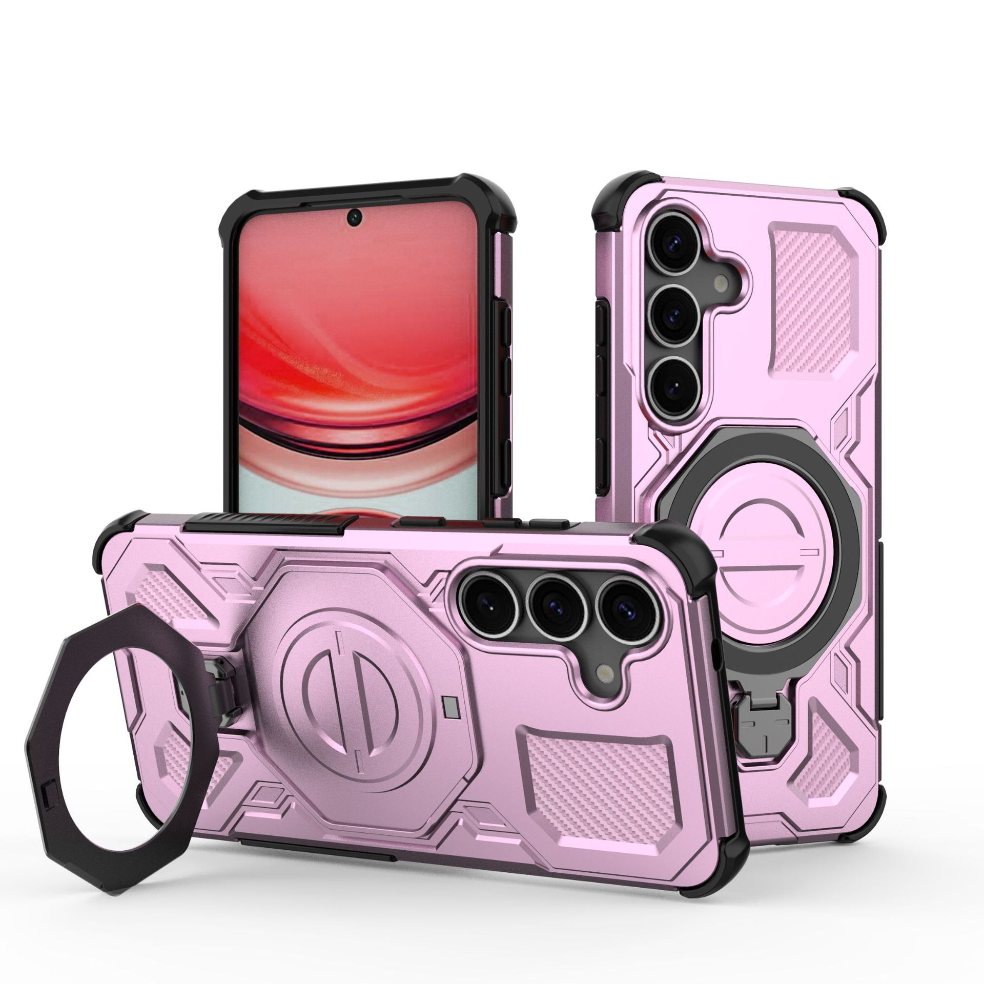 

Samsung Galaxy S25 Edge Magnetic Phone Case,Military Drop Protection MagSafe Phone Case Cover for Samsung Galaxy S25 Edge фіолетовий