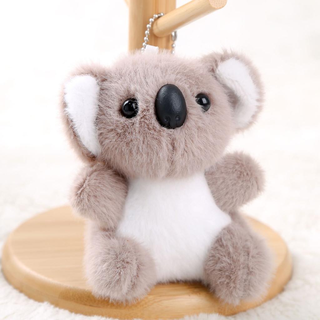 Animal Sitting Koala Plush Keychain Kids Girls Soft Cotton Filling Bag Accessory