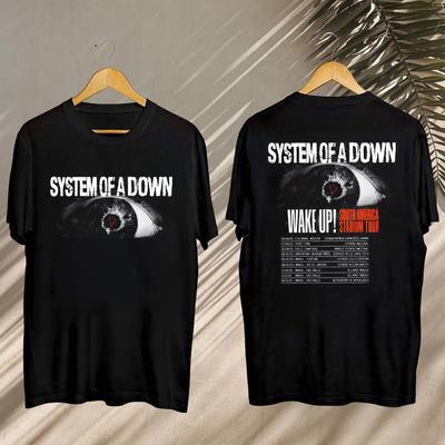 Maglietta da fan del tour dei System Of A Down 2025