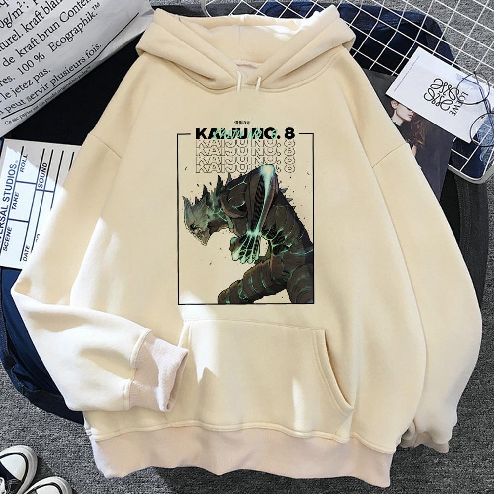 

Худи Kaiju No 8 женские японское аниме винтаж y2k эстетика спортивный костюм Худи рубашка женская готическая одежда S