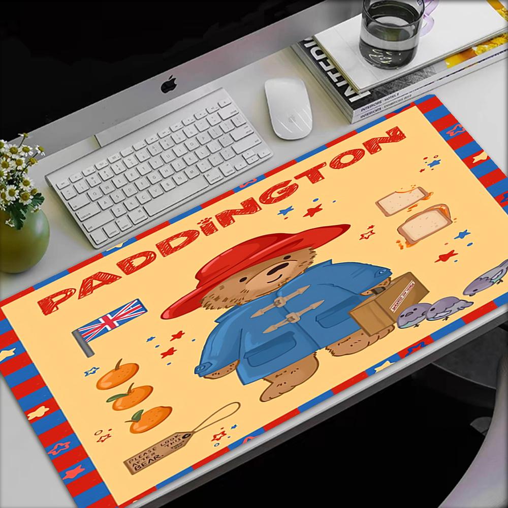 Paddington Bear Theme Mouse Pad, Non Slip Rubber Base, Multifunctional Office & Home Decor, Perfect for Workspace Personalization.