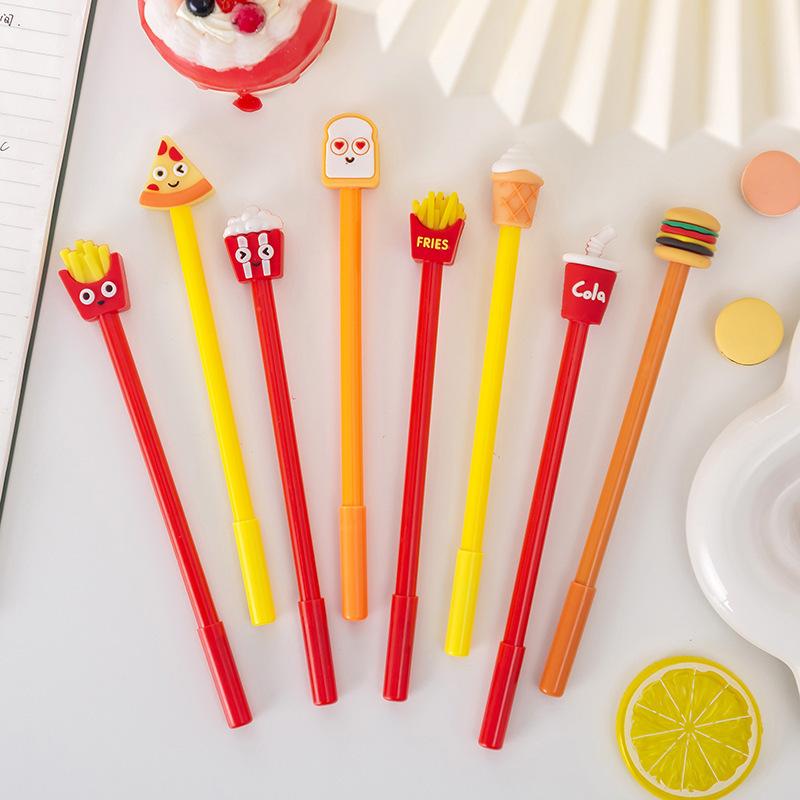 20/50PCS Delicious Hamburgers Cola Ice Cream High-quality Pen 0.5mm Fast Food Shape Student Writing Tools Suitable Teacher Gifts,Back School Office