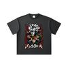 260 GSM Double Yarn 32 Count 100% Cotton Black Clover V9 Print Unisex Heavy Cotton T Shirt