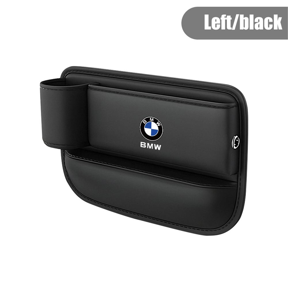 Für BMW Performance M PU Leder Auto Mittelkonsole Seite Sitz Lückenfüller Organizer Box Autositz Lückentasche Multifunktions-Sitzorganizer