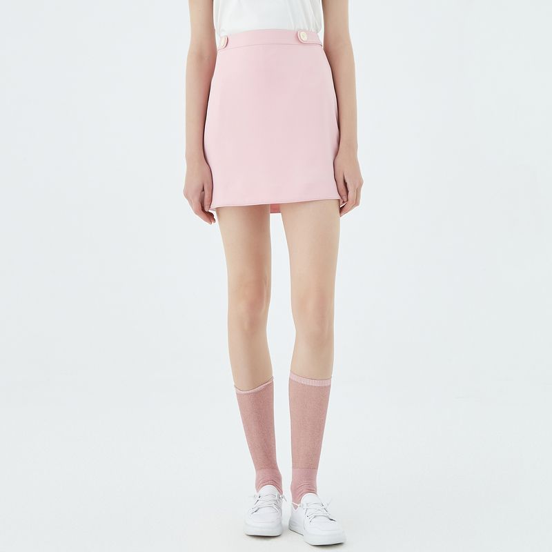 

Obeg High Waist Women s Summer Fashion Small Skirt Shallow powder 170/L/40