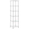 6-tier Shelf 40x40x160 Cm Tempered Glass