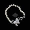Saturn Series Resin Heart Pearl Bracelet - Elegant Celebrity-Inspired Christmas Gift