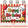 Party Backdrop Happy Birthday Birthday Photo Booth Background Front Door Decor