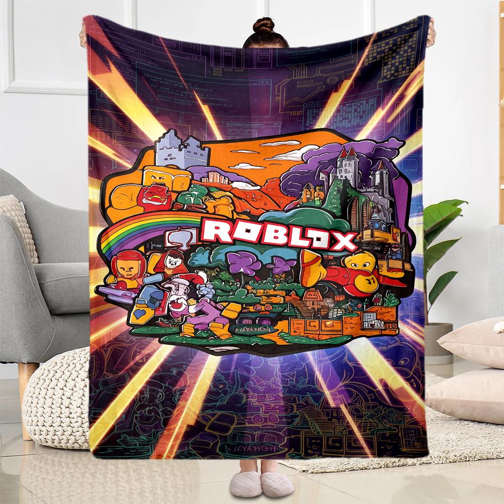 Roblox 379 Blanket Comfortable Perfect for Chair Picnics Seaside All-Season Use Stylish Decor Gifts For Family Or Friends
