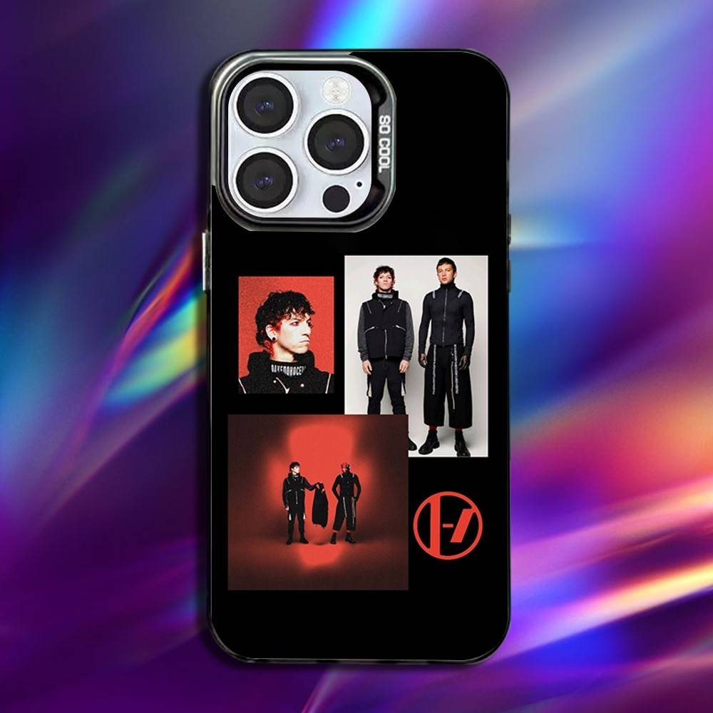 T-Twenty one pilots Phone Case For iPhone 16,15,14,13,12,11,Pro,Max,Plus,Mini,XS,SE Anti Fall Black Matte Hard Bumper