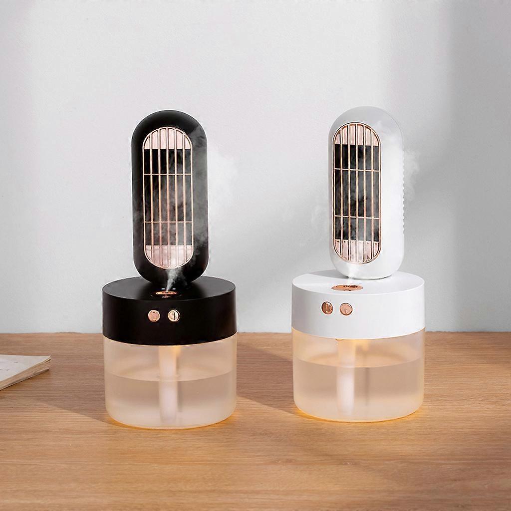 Personal USB Air Cooler Spray Humidifier Cooling Fan Visible Water for Tank