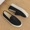 Fashion Summer Men's Casual Leather Shoes New Trend Loafers Fashion Soft Bean Shoes Low-top Men's Slip on Flats Leisure Walk Moccasins