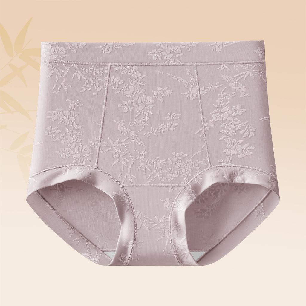 Women's Spring and Summer New Mulberry Silk 10A Antibacterial Extended Bottom Crotch Briefs