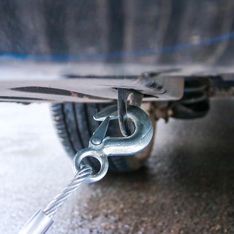 4m Stahlseil Auto Abschlepp- & Zugseil für Notfälle