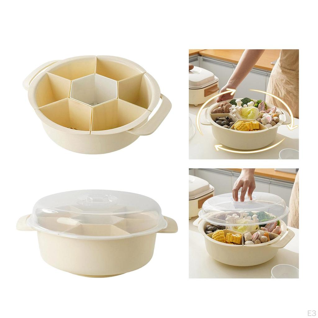 Compact Food Storage Container with Multiple Compartments