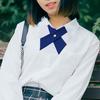 Cămașă cravată pentru femei Design de culoare solidă Închidere ușoară cu cataramă Design încrucișat Cravată pentru gât Uniforme de lucru pentru absolvire Cravată pentru studenți