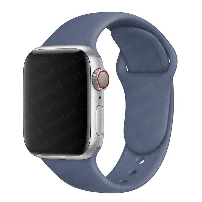 

Силиконовый ремешок для часов 44 мм, 40 мм, 38 мм, 42 мм, резиновый ремень, браслет-браслет iWatch1 2, 3, 4, 5 se 6, ремешок 42 or 44 mm