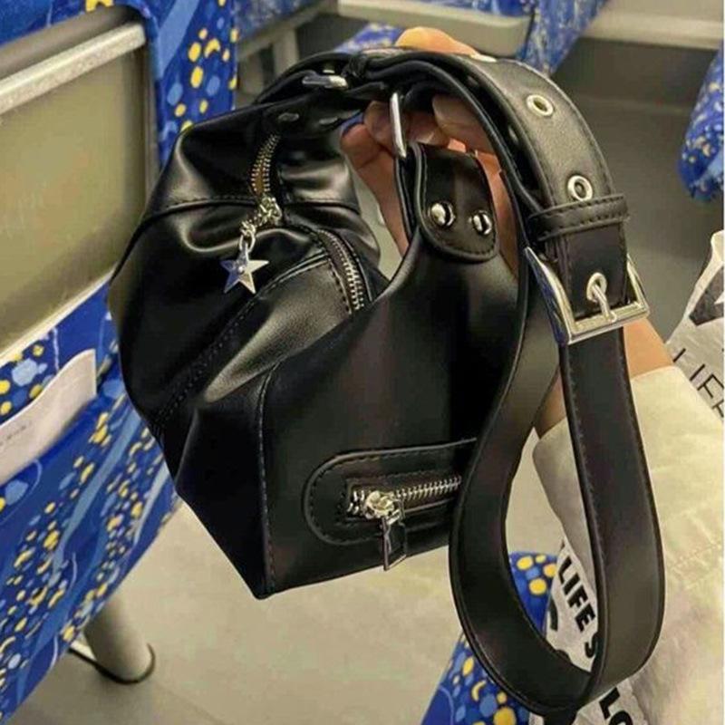 Autumn and Winter Bag Simple Retro Crossbody Bag All Fashion Shoulder Bag Splicing Women's Bag