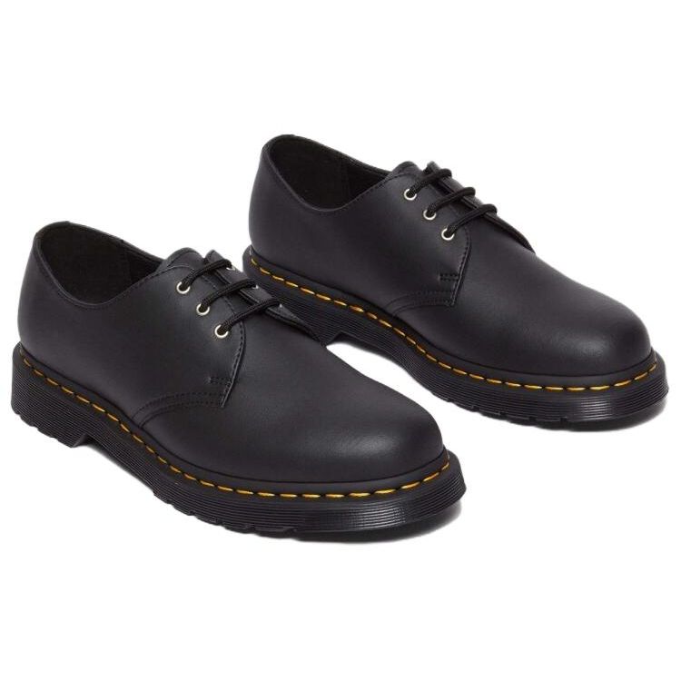 Dr. Martens Leather Minimalist Comfortable Versatile Fashion Low-Top Casual Shoes Unisex Casual Shoes Black 31807001