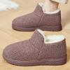 Women's winter snow boots not tired feet thick soles non-slip cold padded lining warm home outdoor travel cotton shoes