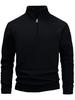 2025 Men's Trendy Stand-up Collar Half-Zip Fleece Sweatshirt for Autumn/Winter