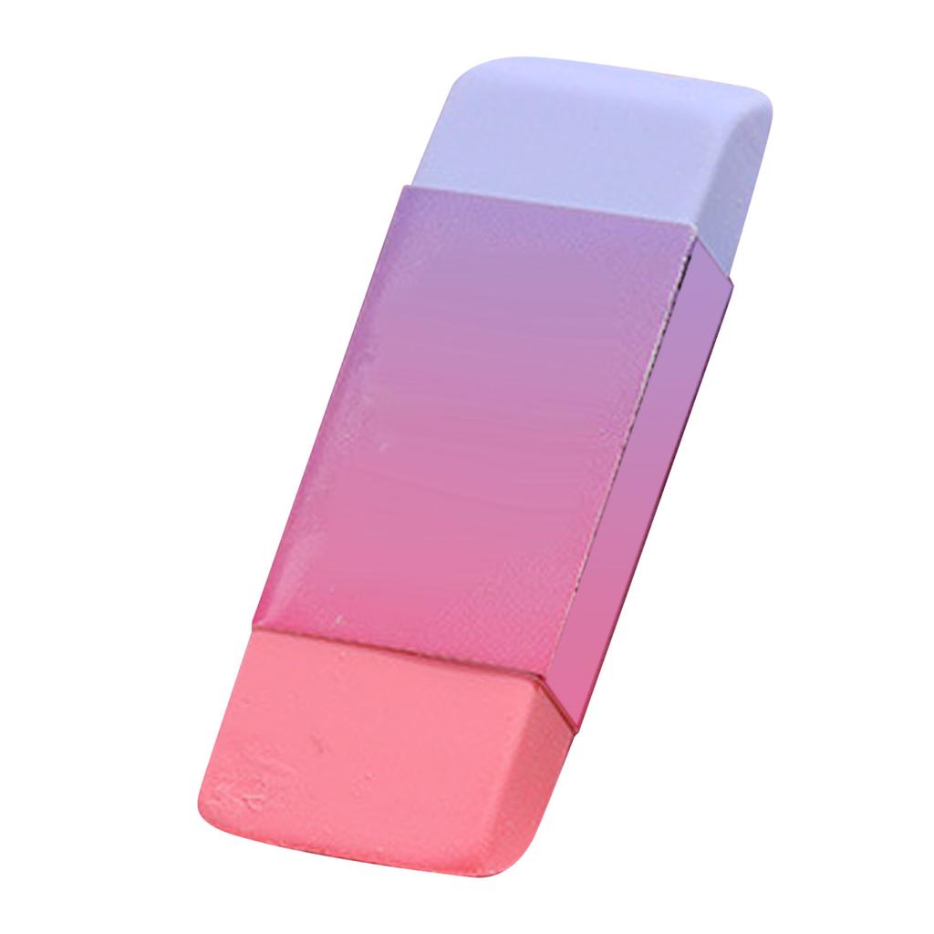 Dual Color Bevel Eraser Students Artists Large Size Block Rubber Eraser for School and Office 80x28mm Dual Color Bevel