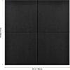 Large Cork Board Subsitute - 24"x24" Bulletin Board - 4 Pack Black Felt Board for Home&Office Wall Decor with Noise Reduction