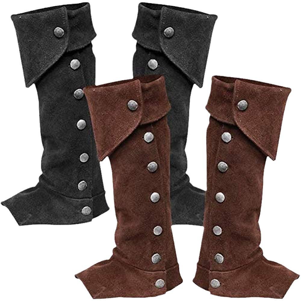 Cross Gabriel Sud Medieval Gaiter Boots - Renaissance Cosplay Shoe Covers