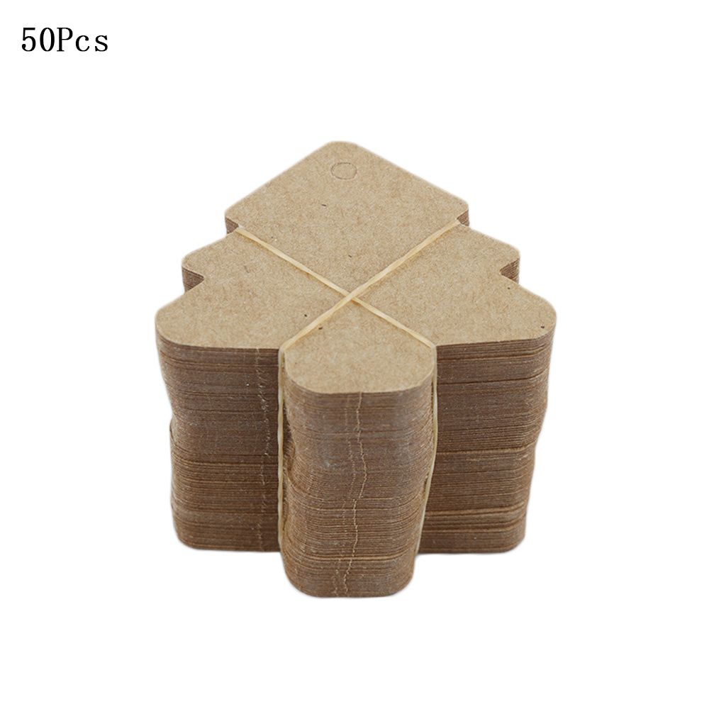 Kraft Cards Labels Paper Cards Gift Tags Christmas Tree Shape Hang Tag Christmas Party Decoration