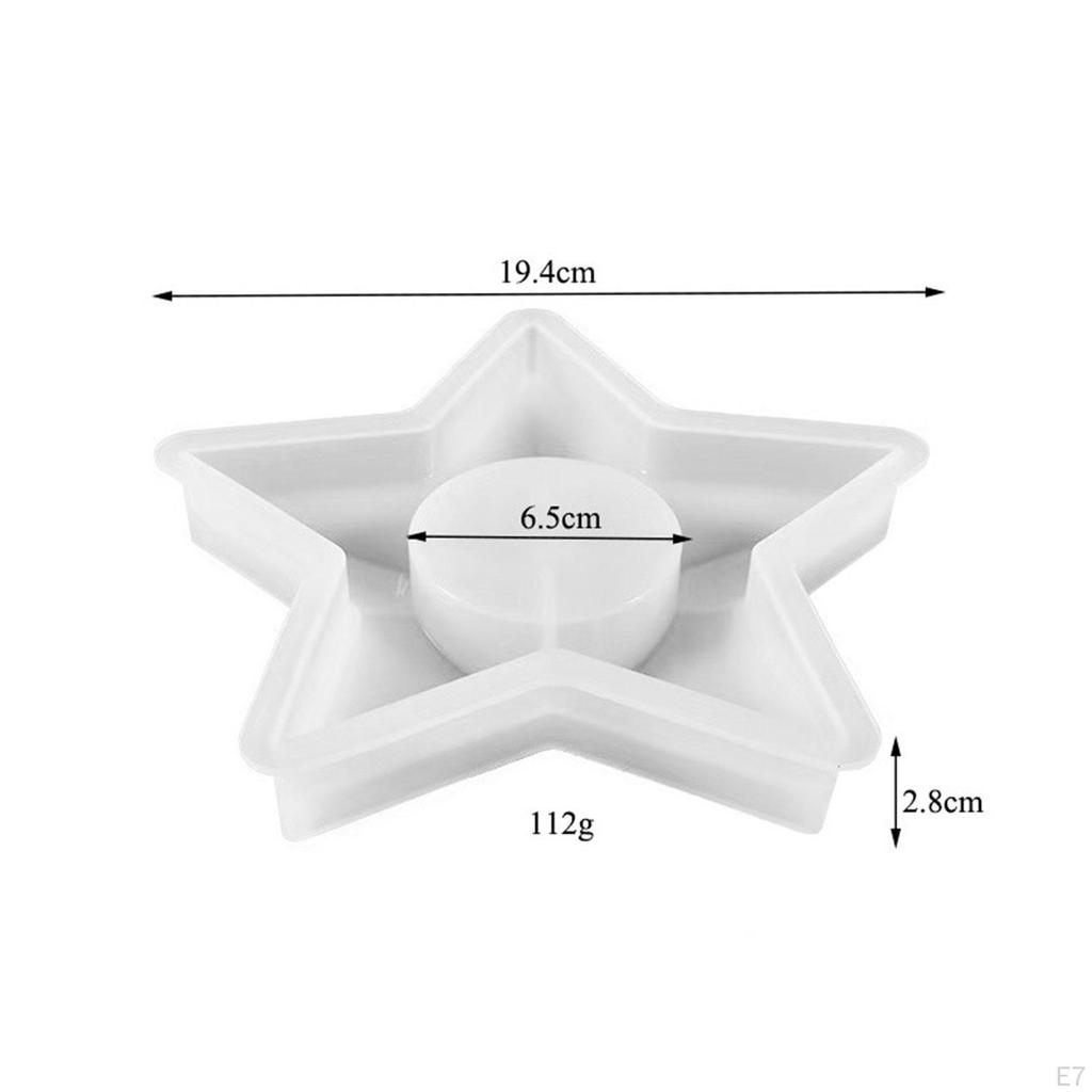Telys-lysestakemodell, harpiksmodell Dekorativ Slitesterk håndlaget sylinder