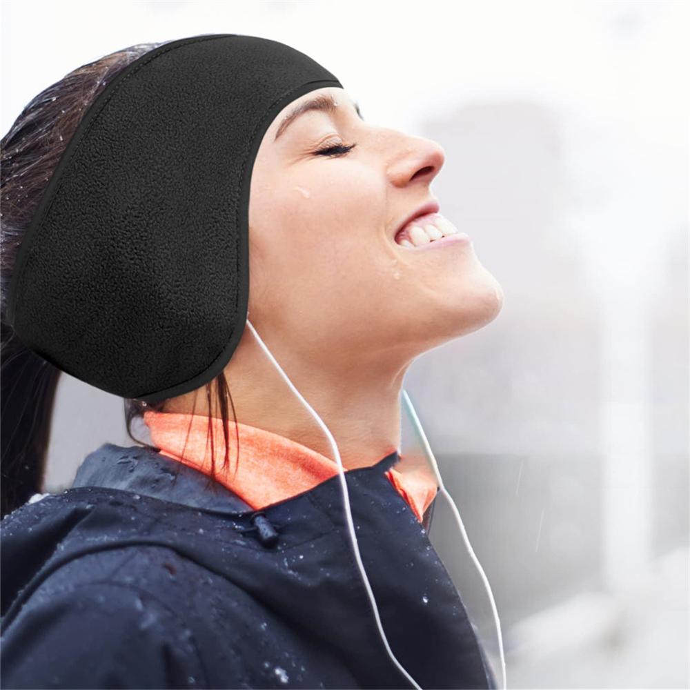 1PC Outdoor Soft Ear Warmer Headband Riding And Running Windproof Warm Fleece Ear Protection Hair Belt Headgear