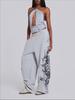Unisex Vintage Y2K Oversized Wide Leg Joggers Women Sweatpants Streetwear Loose Casual Gym Yoga High Waist Pants