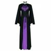 Adult Halloween Ladies Classic Purple Witch Fancy Dress Costume & Hat Accessory