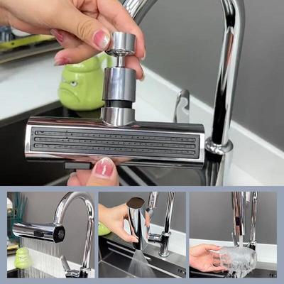 Waterfall Kitchen Faucet Rotation Multifunction Faucet Aerator Extender Sink Water Tap Nozzle Kitchen Bathroom Accessories