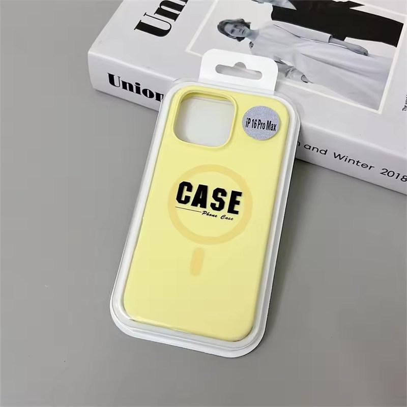 

Официальный такой же чехол из жидкого силикона для iPhone17 16 15 14 13 12 Pro Max Magsafe Беспроводная зарядка Магнитная крышка iPhone 13 жёлтый