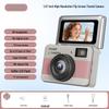 Retro Flip Screen Mini Camera for Students - Portable HD Photo & Video Recorder with Lanyard