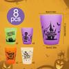 8-16Pcs Halloween Drinking Cups Boo Skull Plastic Juice Cocktail Cup for Halloween Party Home Table Decoration Supplies
