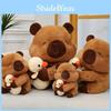 Adorable Soft Plush Capybara Doll For Kids Cute Cartoon Yellow Duck Design